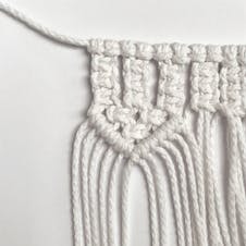 macrame tealight cover