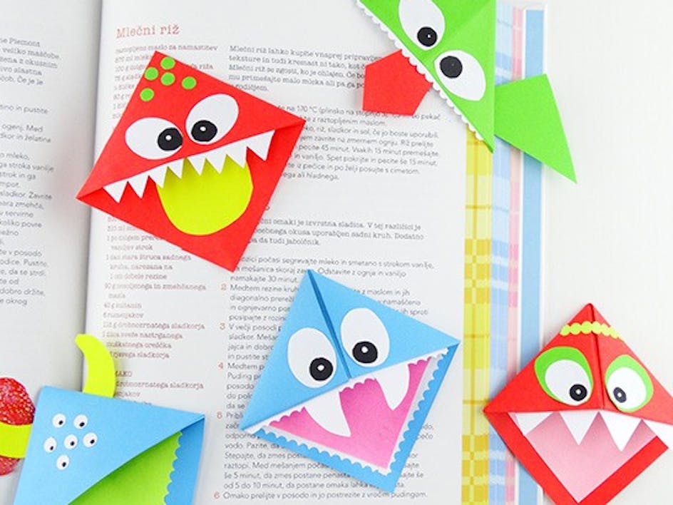 monster bookmarks for kids
