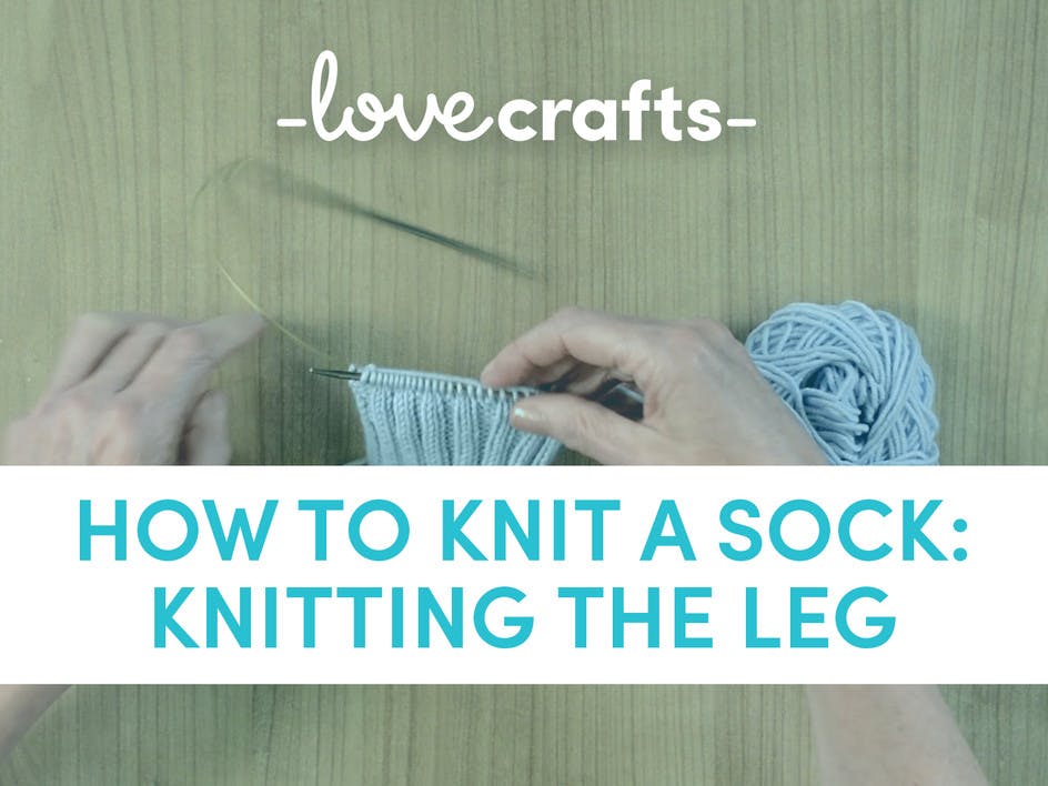 How to knit a sock: Step 3 knitting the leg of the sock
