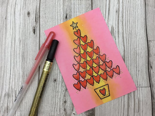DIY Christmas tree card