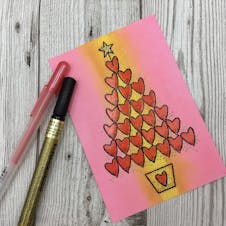 DIY Christmas tree card