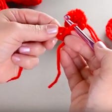 chain 1 and work 10 single crochets into the ring, slip to join
