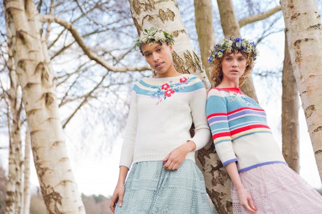 MillaMia Midsummer collection sweater patterns