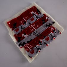 Quilted strip card step 2