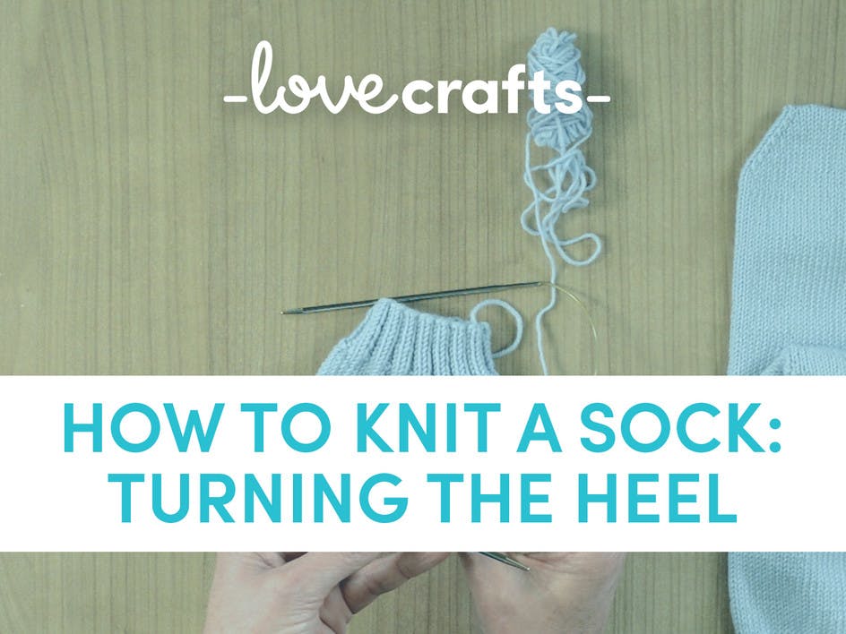 How to knit a sock: Step 5 turning the heel