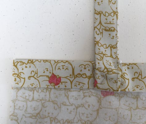 Sewing your straps.