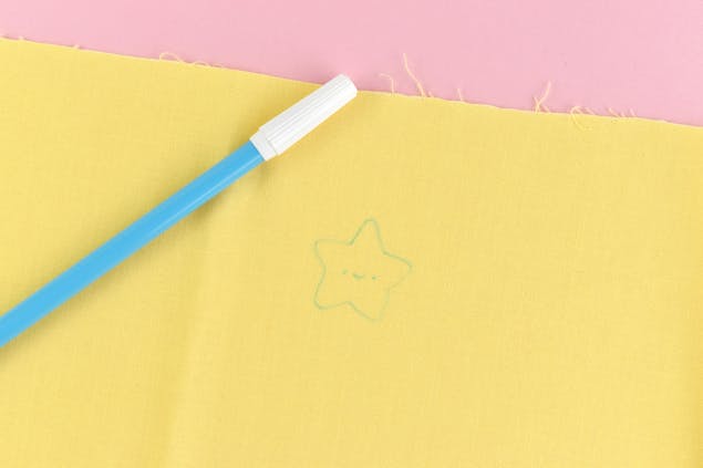 embroidery pattern in disappearing ink pen