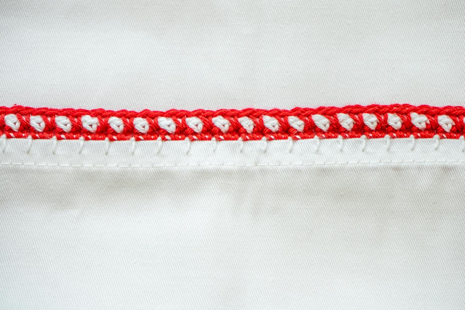 How to crochet tea towel edgings LoveCrafts