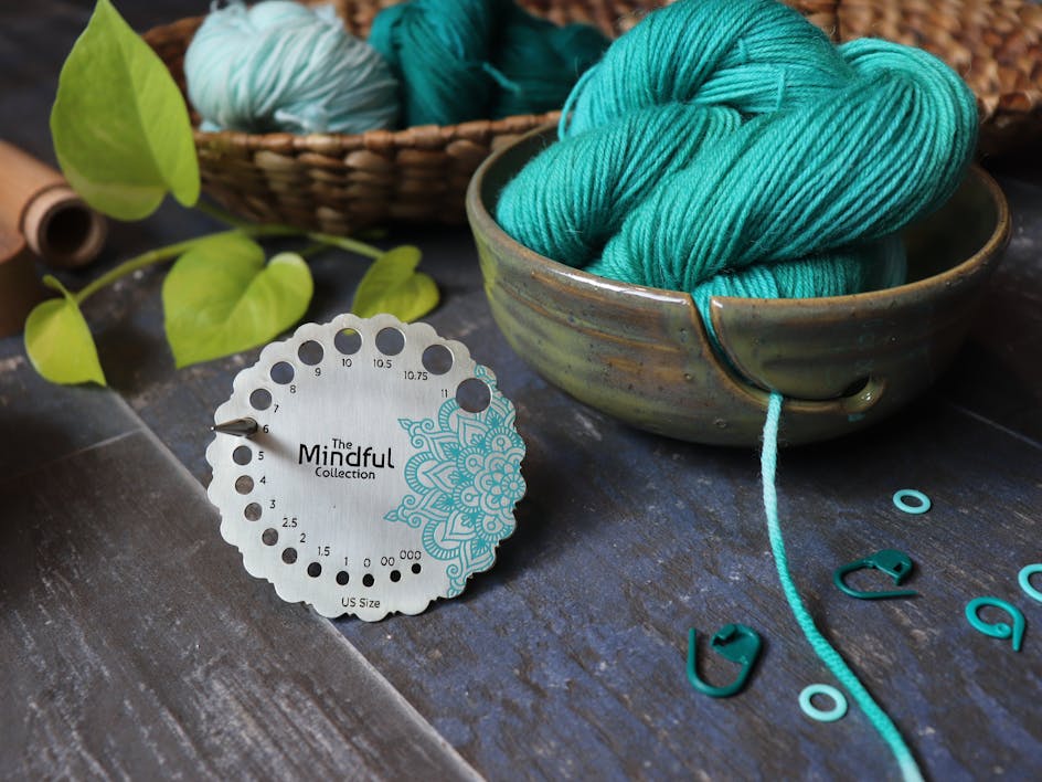 Practice meditative knitting with the new Mindful Collection from Knitter's Pride