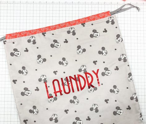 drawstring diy laundry bag