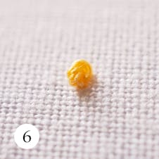 French knot step 6