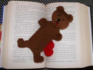Squashed Bear bookmark