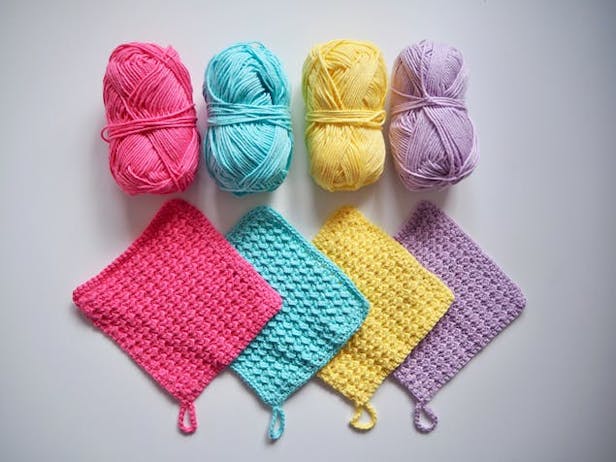 How to crochet a quick and easy washcloth