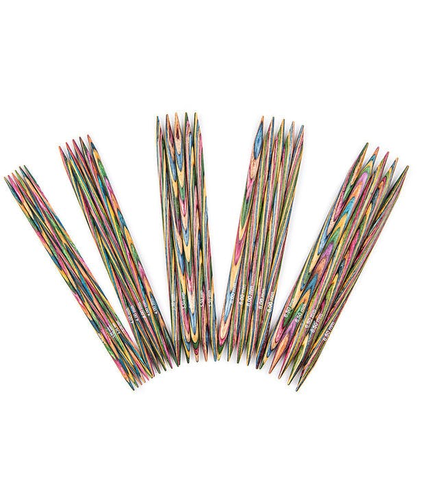 knitpro symfonie double pointed needles 15cm set of 5