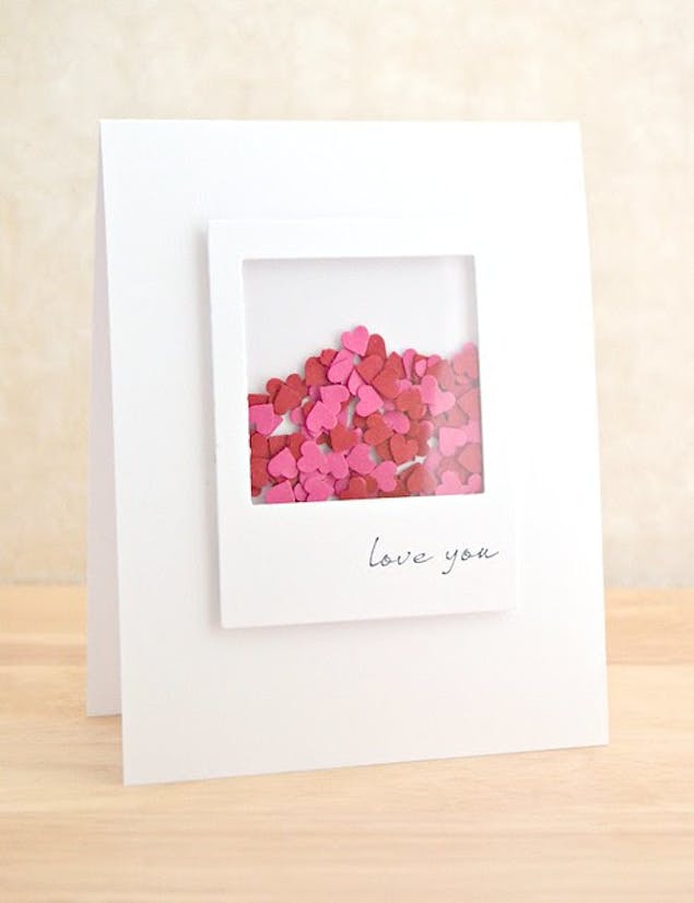 Love You Shaker Card