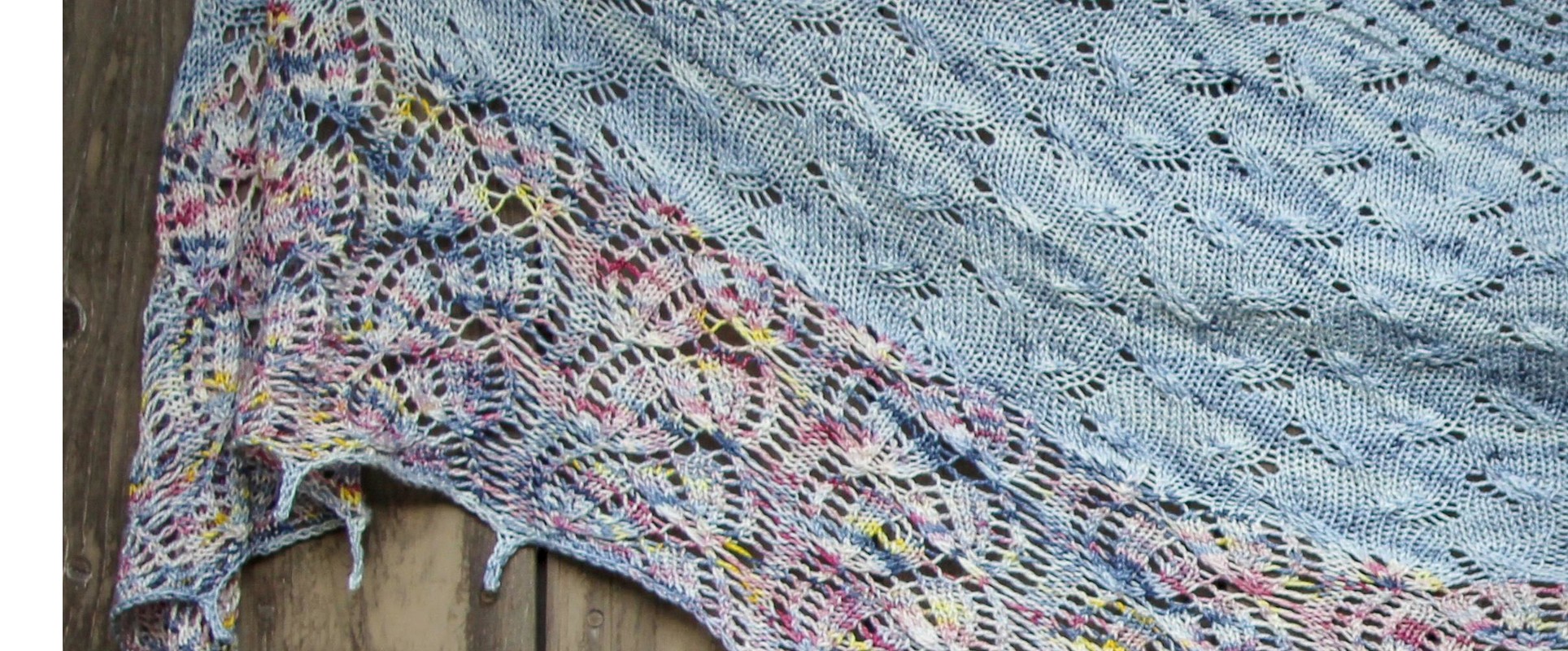 Pink & Grey Asymmetrical Shawl Scarf Bandana Hand Made Crocheted with 50% cotton