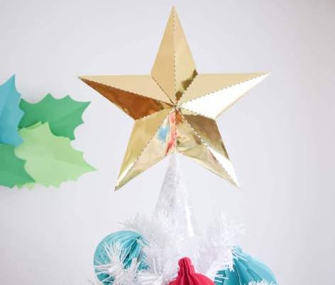 Abbi Kirsten DIY Gold Star Christmas tree topper 