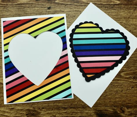 Three ways to create awesome rainbow elements with cardstock