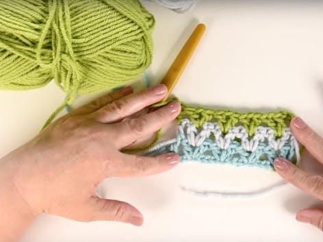 Learn how to crochet the V stitch