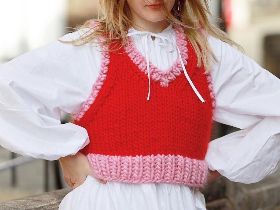 Knitted sweater vest - Vicky's Vest