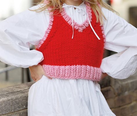 Knitted sweater vest - Vicky's Vest