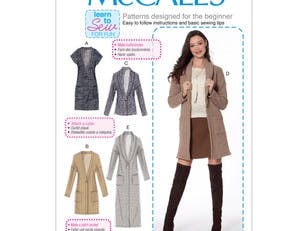 McCall's Misses' Drop-Shoulder Vest and Cardigans M7476 - Sewing Pattern