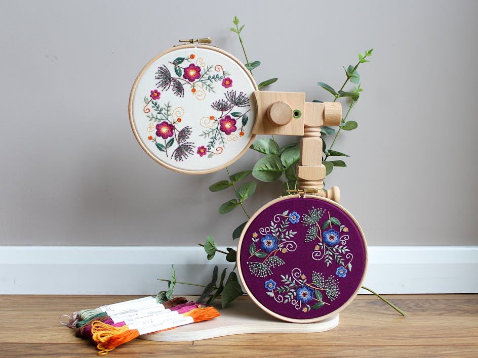 Fall and Winter Bloom Embroidery patterns