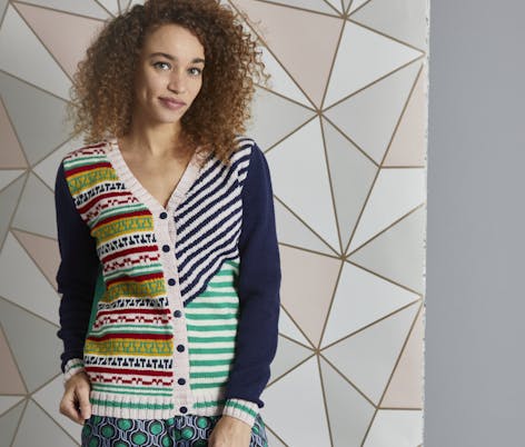 Luna Fairisle cardigan knitting pattern by MillaMia