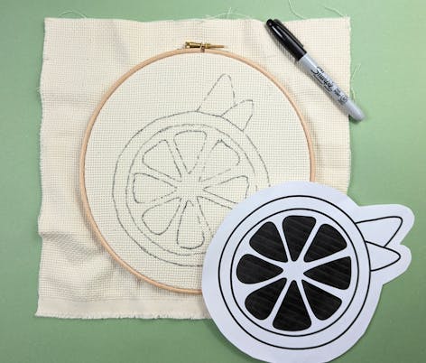 Punch Needle Starter Kit With An Embroidery Pen And 8 Hoop - Temu