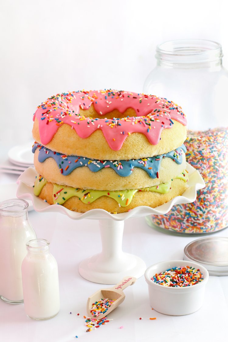 Ice Cream Donut Surprise Cake | Cake Lady Studio LLC