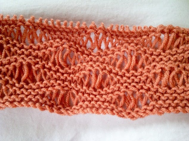 knitting seafoam stitch