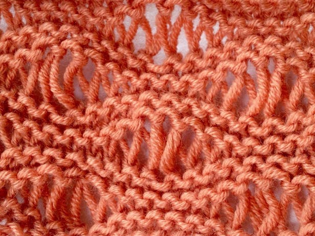 How to knit seafoam stitch