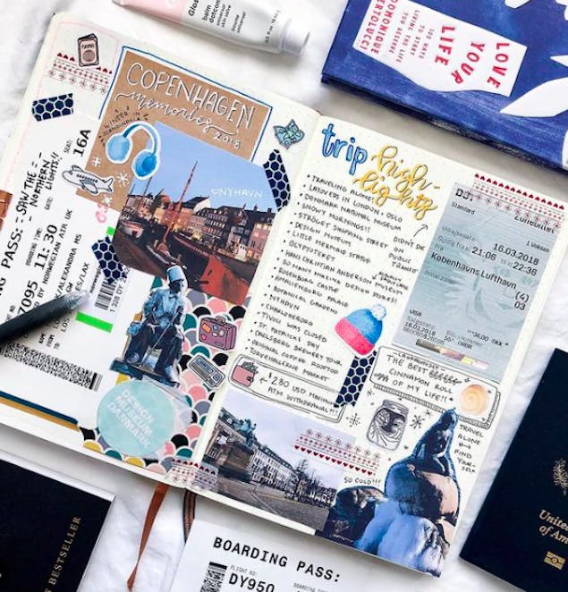 I made a 10 YEAR TRAVEL SCRAPBOOK in one week