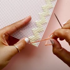 Bargello wall hanging step 7