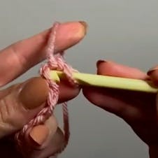 Tunisian crochet back bumps