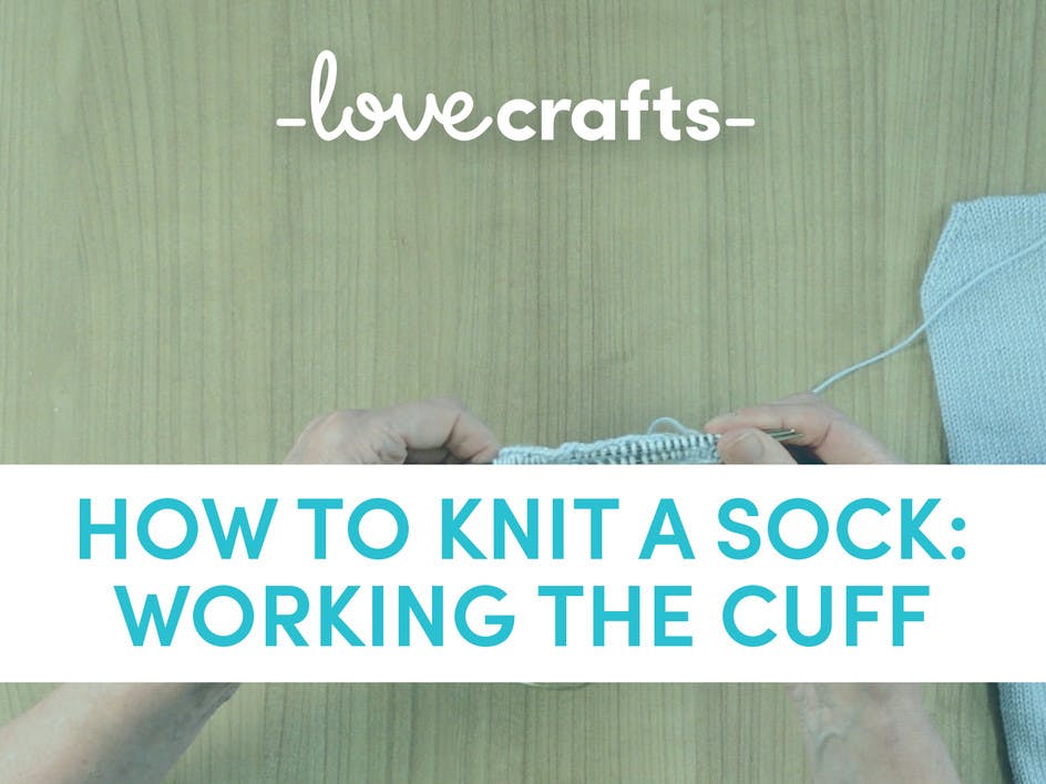 How to knit a sock: Step 2 working the cuff