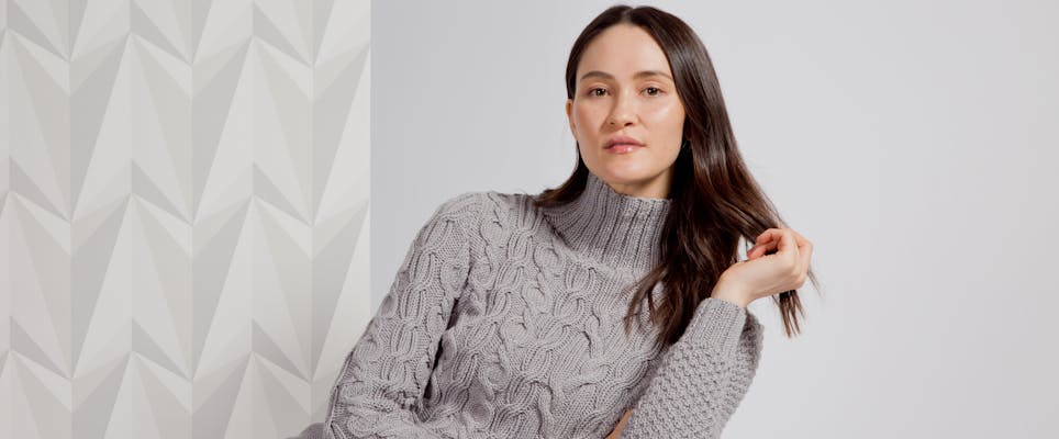 Vandra Jumper from MillaMia Abstract Cables collection