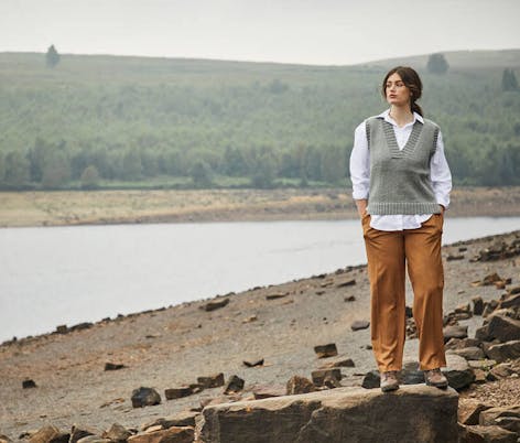 Willow & Lark knitted vest pattern