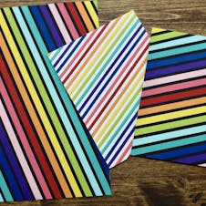 Rainbow Stripes Colourful Journaling Scrapbook Card A4 Craft 300gsm  Cardstock