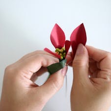 Paper poinsettia step 5