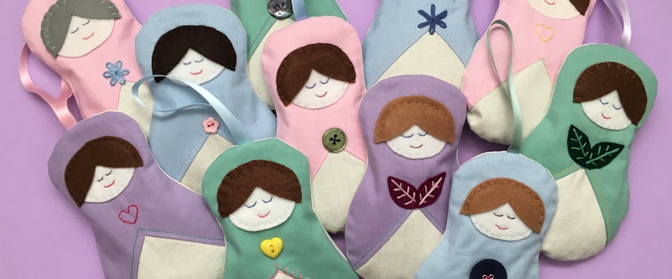 Russian doll lavender bags