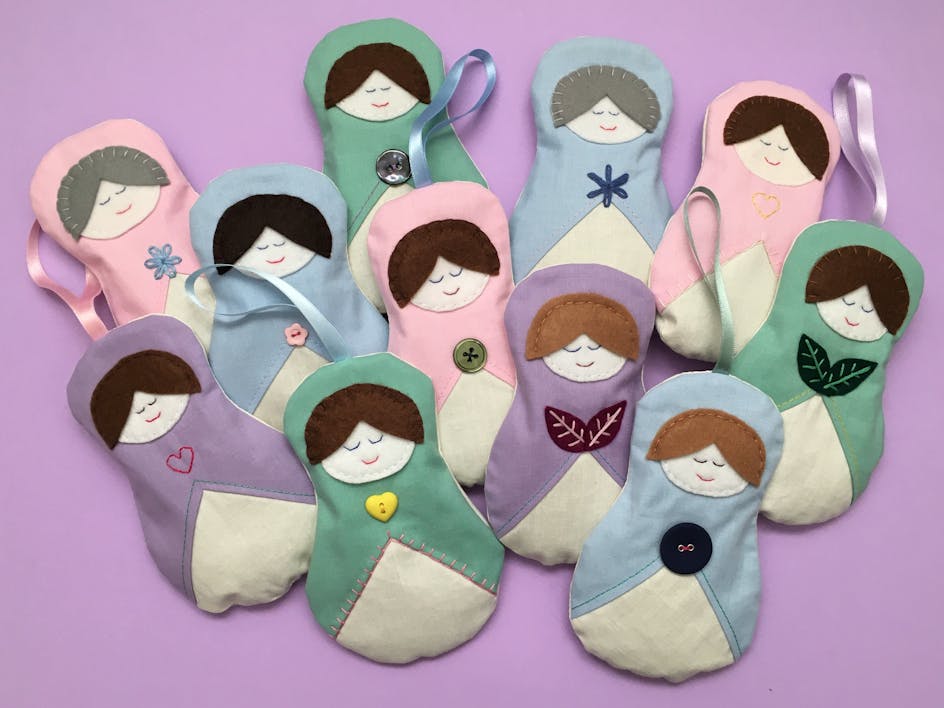 Russian doll lavender bags 
