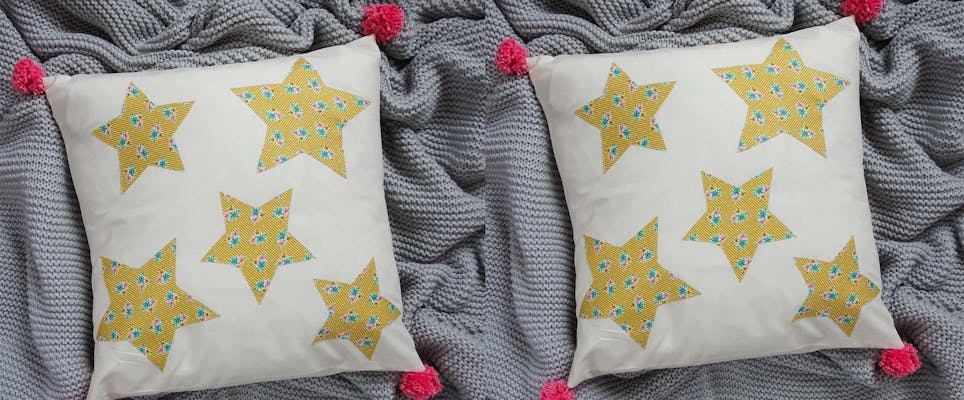 How to make a super star appliqué cushion