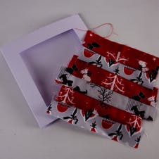 Quilted strip card step 1