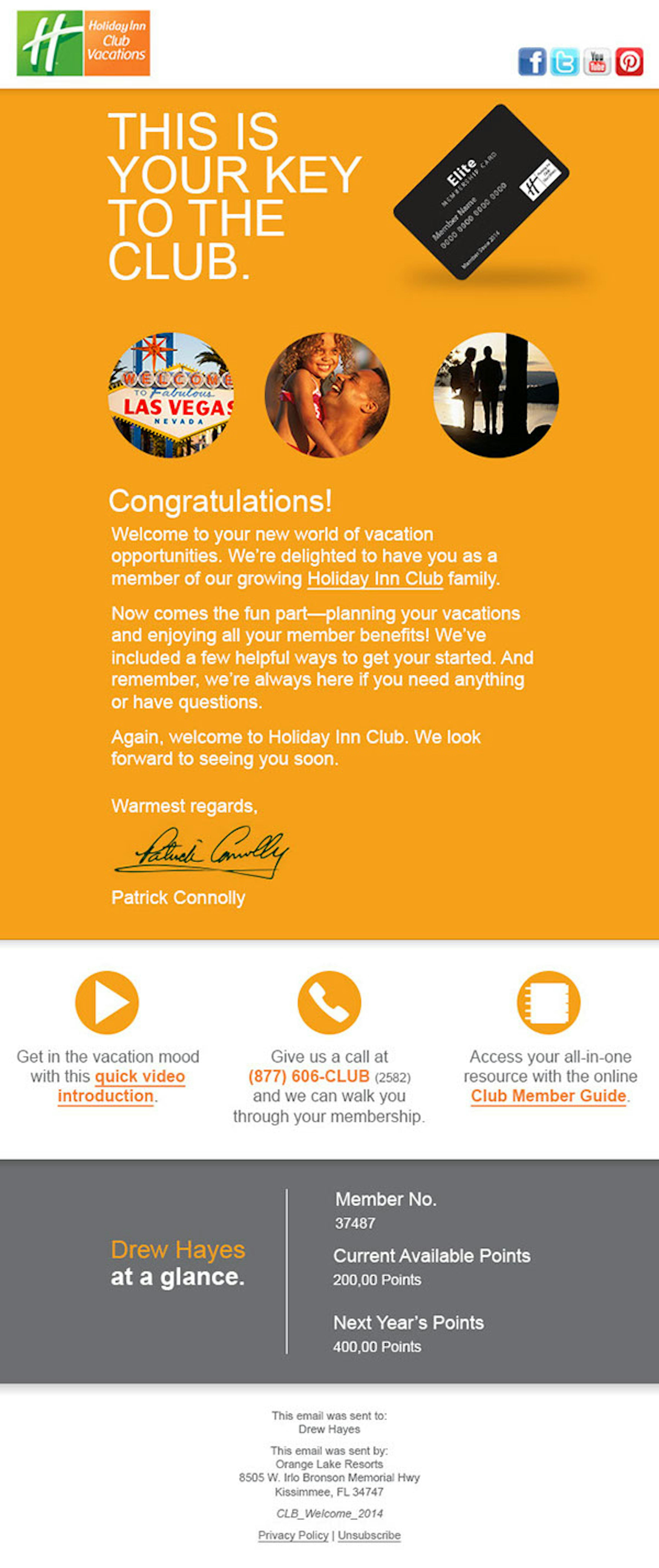 HCV Welcome Email