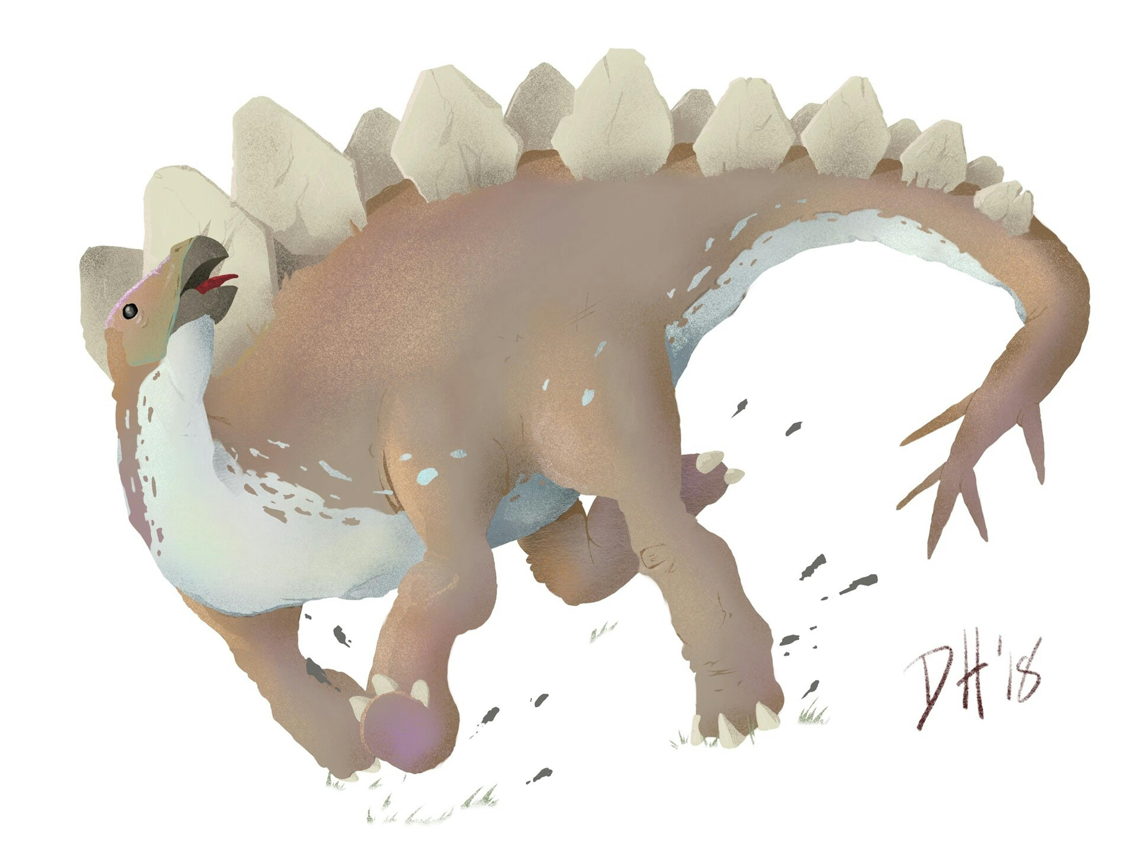 Stegosaurus drawing