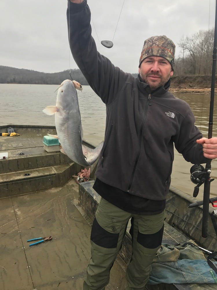 Catfish caught while on a guided trip with Loveless Outdoor Adventures