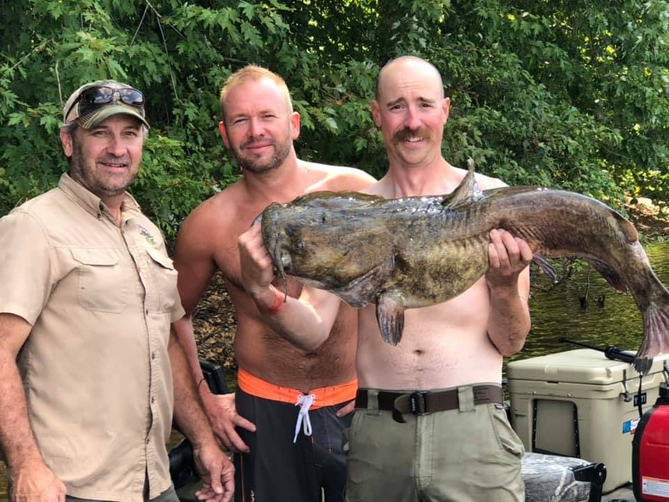 Loveless Outdoor Adventures Noodling with cast of MeatEaterTV