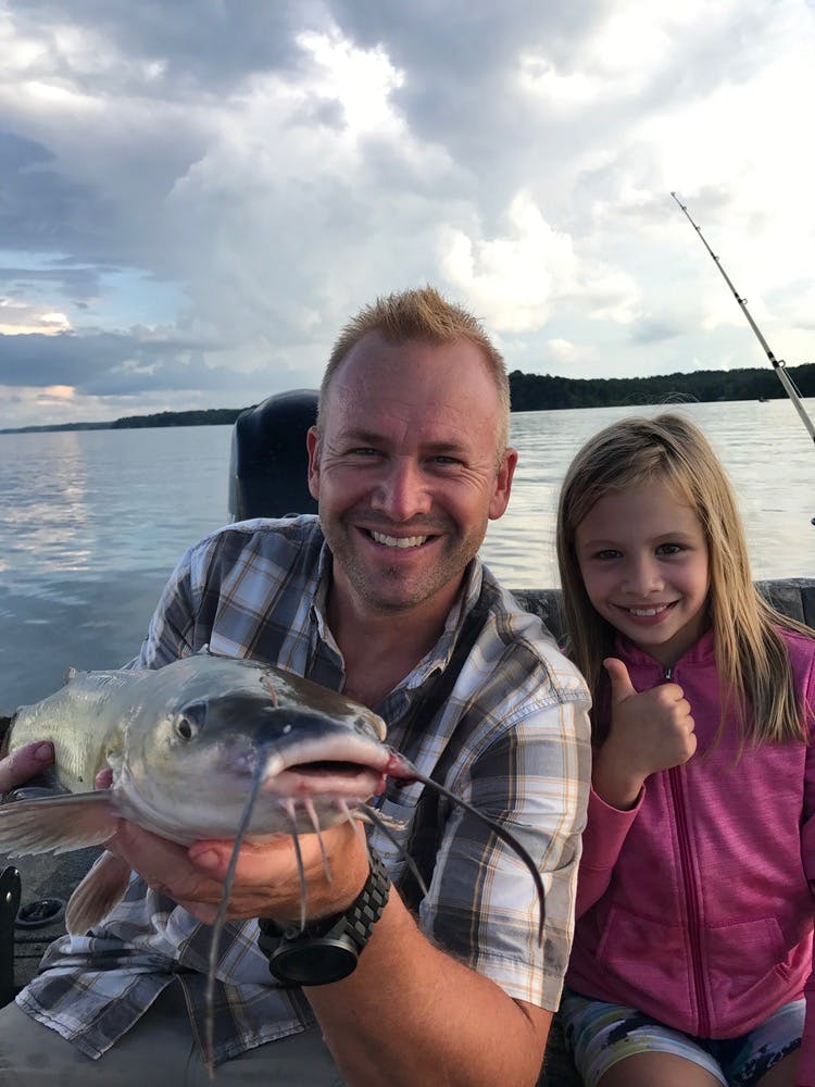 Catfish caught with Damian daughter on Kentucky Lake