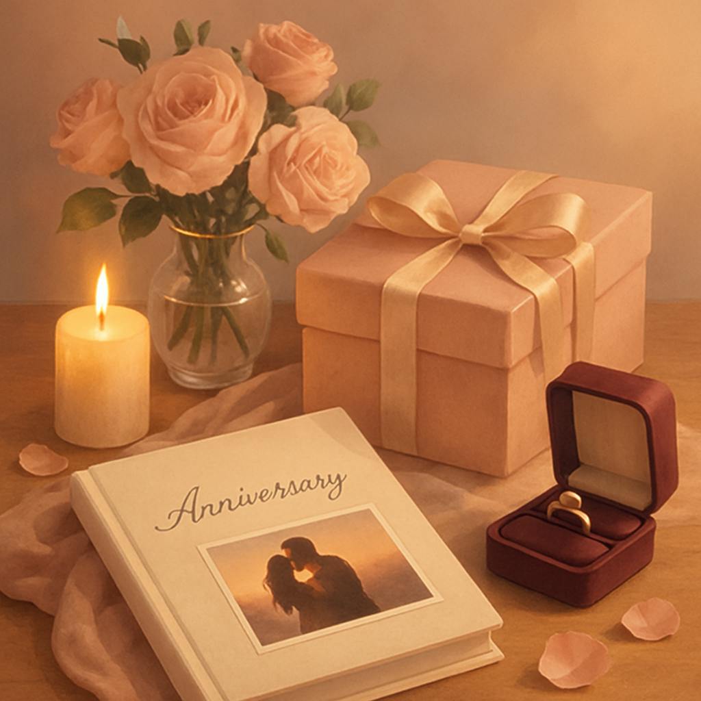 Beautiful illustration for meaningful anniversary gifts